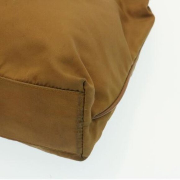 Authentic PRADA Hand Bag Nylon Brown